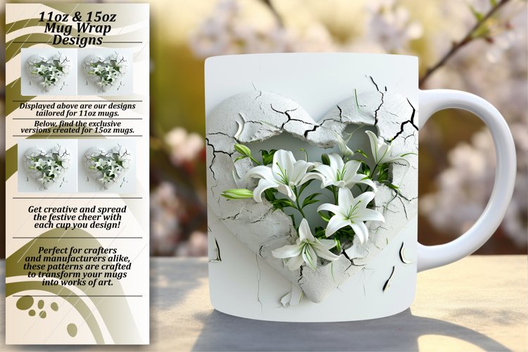 Spring Serenity: Sublimation Mug with Heart