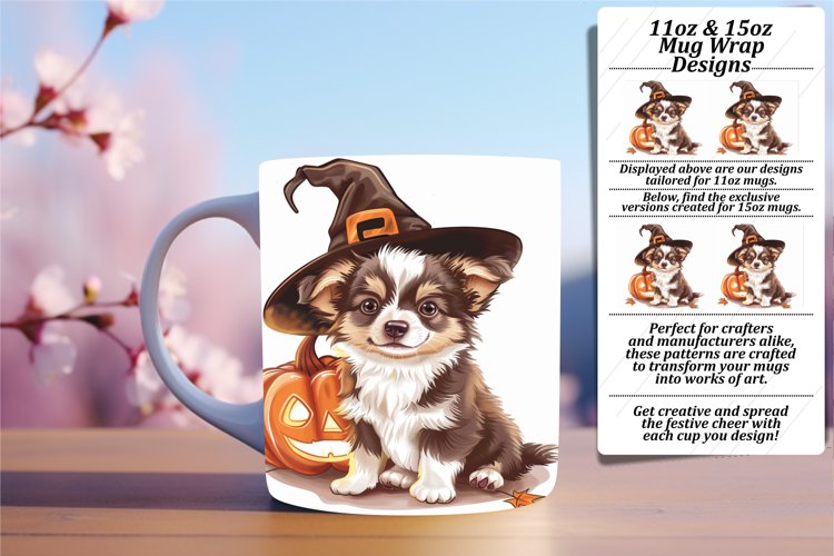 Pumpkin Animal Mug 11oz/15oz Wrap PNG