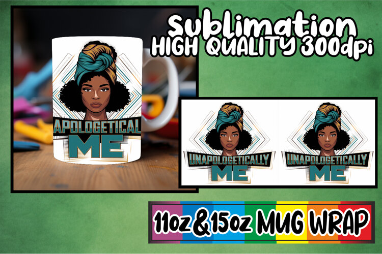 Refreshing days sublimation print wrap, Black Woman example image 1