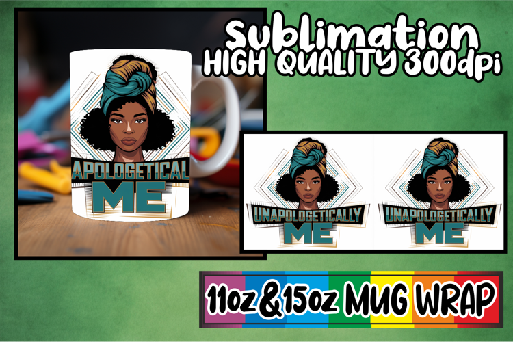 Refreshing days sublimation print wrap, Black Woman