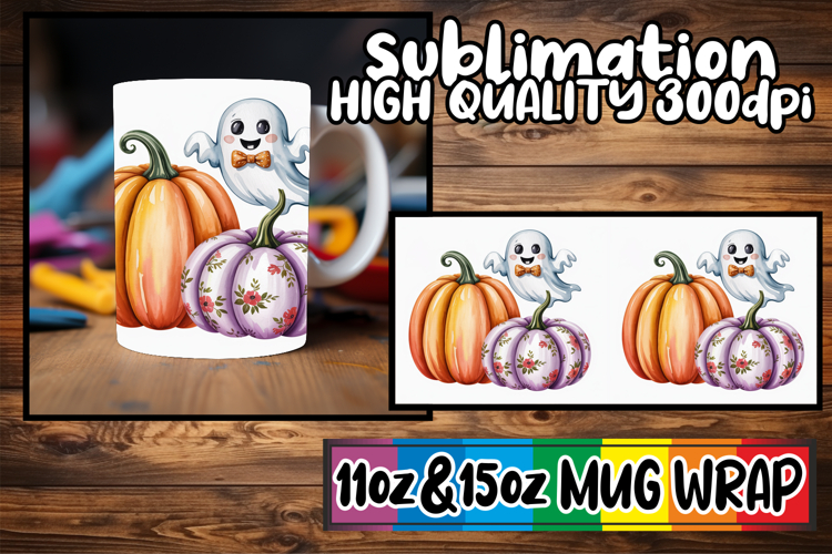 Blissful moments 11oz 15oz sublimation wrap, Pumpkin Waterco