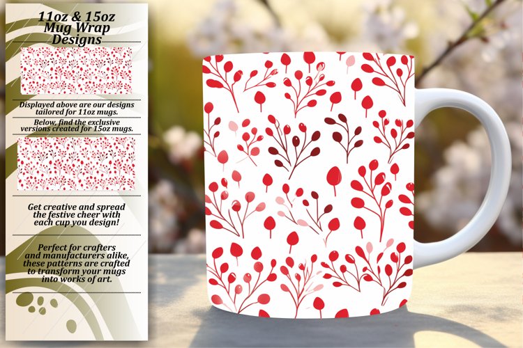 Enchanting Christmas Mug Wrap - Sublimation example image 1