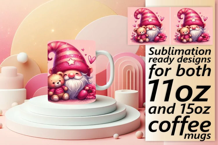 Gnome Love on Sublimation Mugs