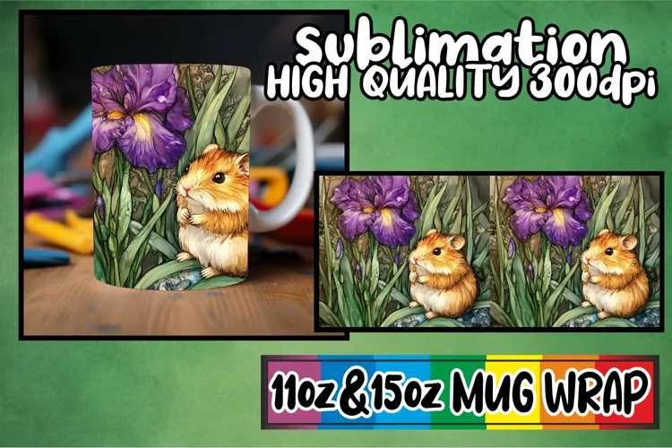 Radiant moments 11oz 15oz sublimation wrap, Animals