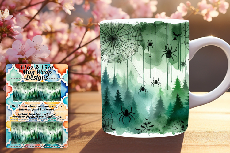 Funky 11oz Mug Wrap Png Artwork , Halloween