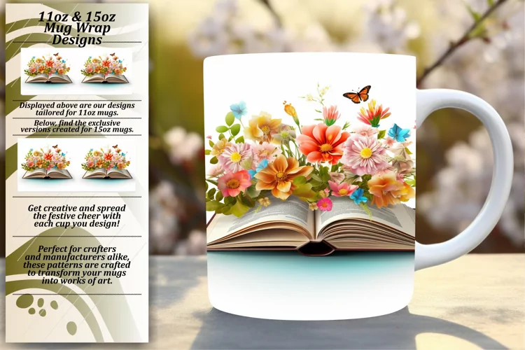 Blossoming Stories Mug Wrap