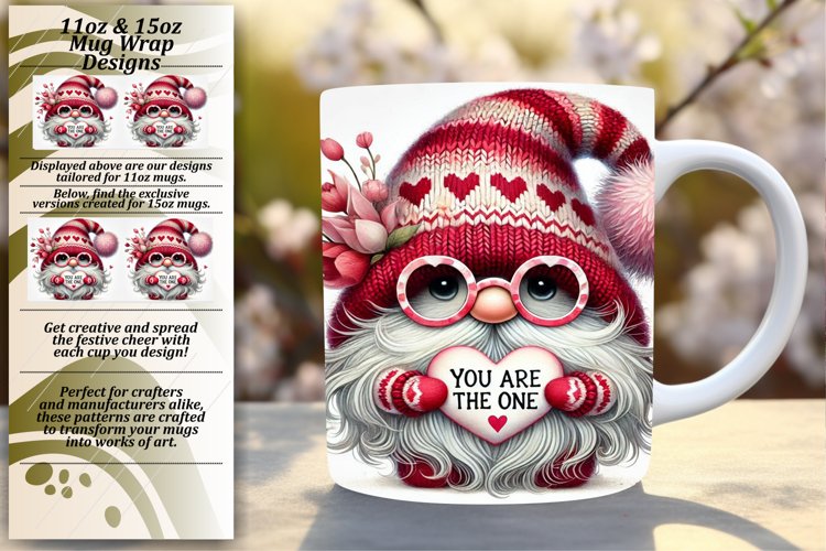 Vibrant 11oz Mug Wrap Png Template , Gnomes