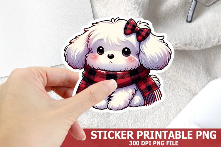 Christmas Dog Clipart Image 12