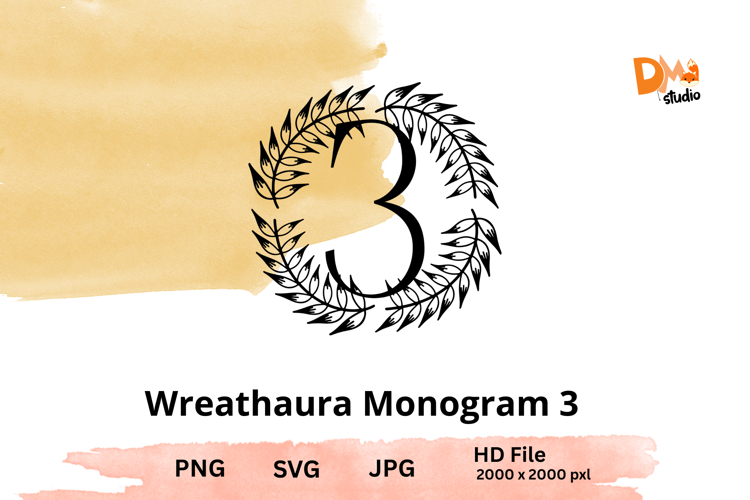 Wreath Monogram SVGs Image 21