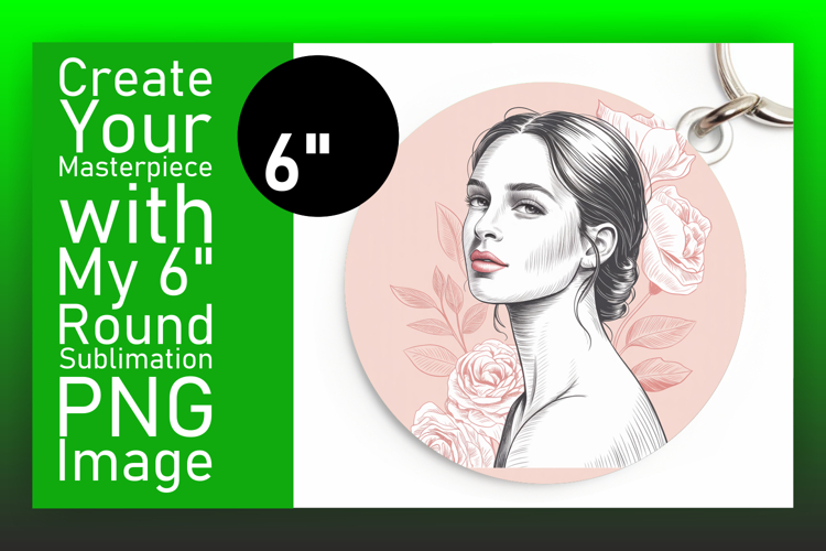 Lovely Round Design for Coasters , Beauty Woman