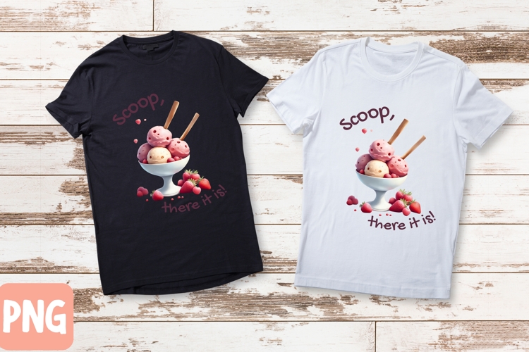 Funny ice cream quote PNG for sublimation and T-shirt design