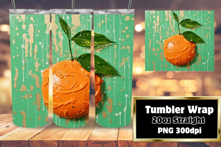 Artistic 3D Tumbler Orchard Delight