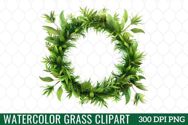 Watercolor Grass Clipart
