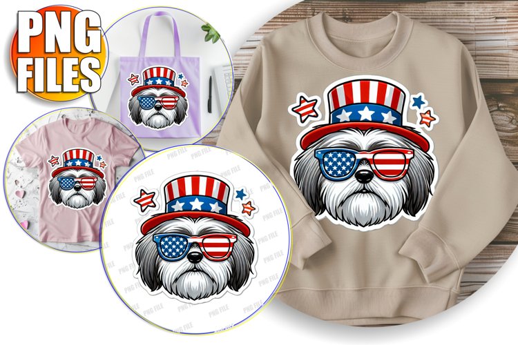 Sweet TOTE BAG Gift Ideas PNG, American Dog