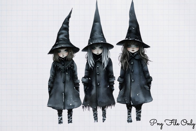 Gothic Spooky Winter Clipart PNG