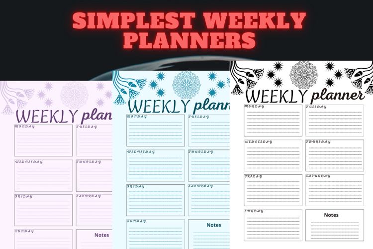 best simplest weekly planner freebie 56,free Weekly planner