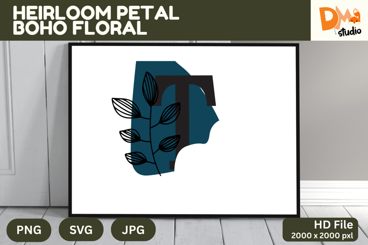 Boho Floral Svg Image 17