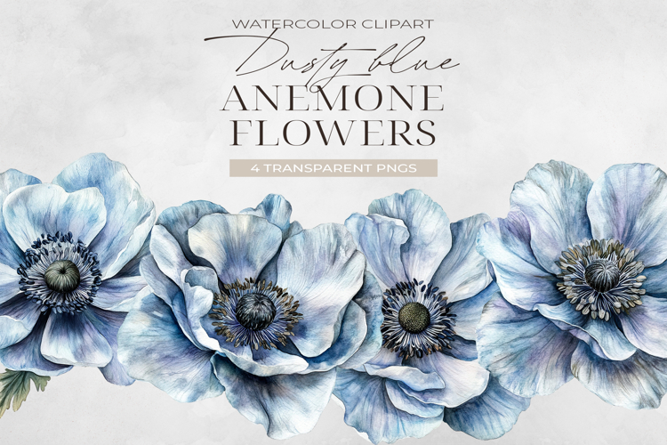 Blue Flower Clipart Image 17