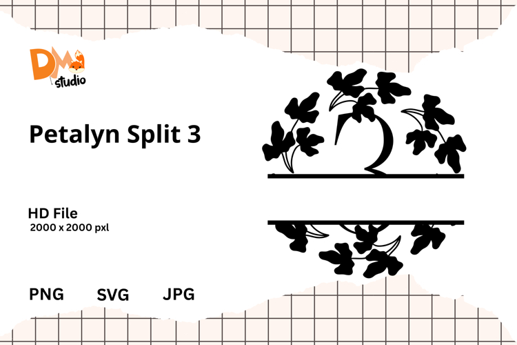 Floral Monogram Letter Svg Image 8