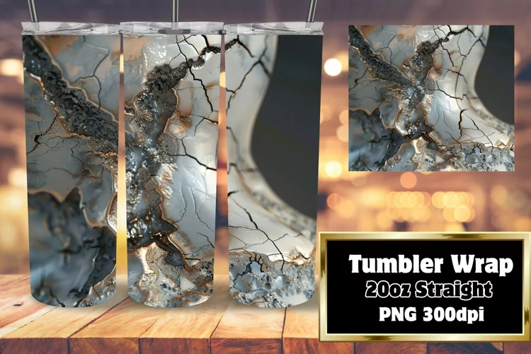 Shimmering Agate Art Sublimation Tumbler Assortment
