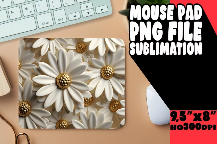 Gorgeous 3D Floral Mouse Pads for Professionals
