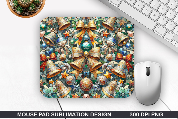 Mouse Pad Sublimation, Christmas Mouse Pad PNG Design