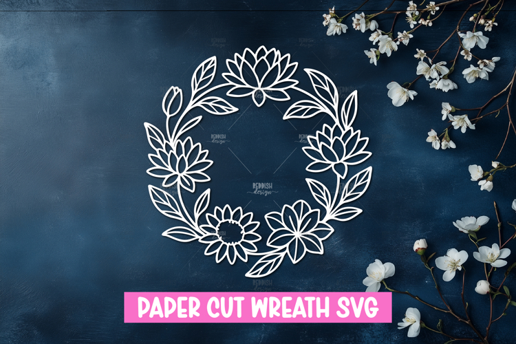 Floral Wreath Svg Image 12