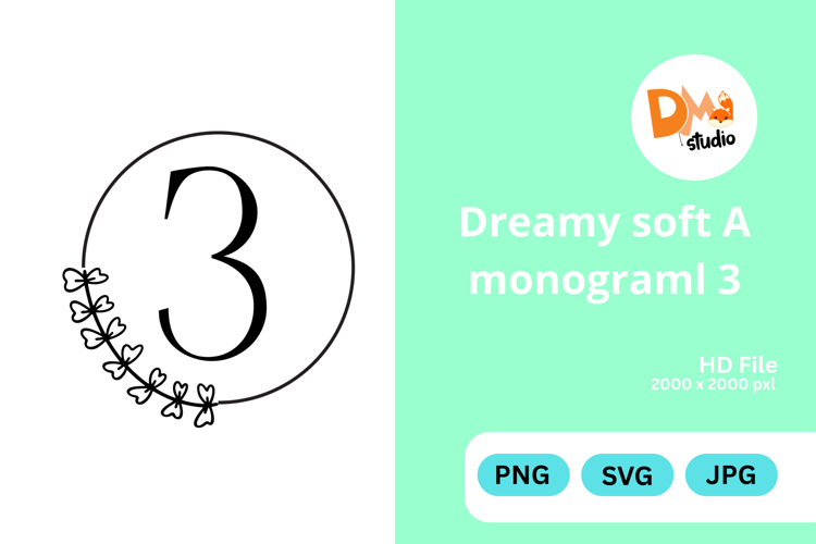 Dreamy Soft Monogram Blossom