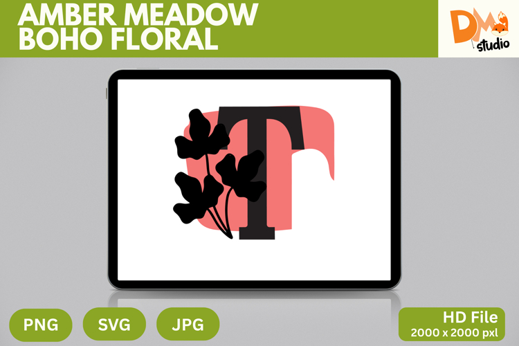 Boho Floral Svg Image 15