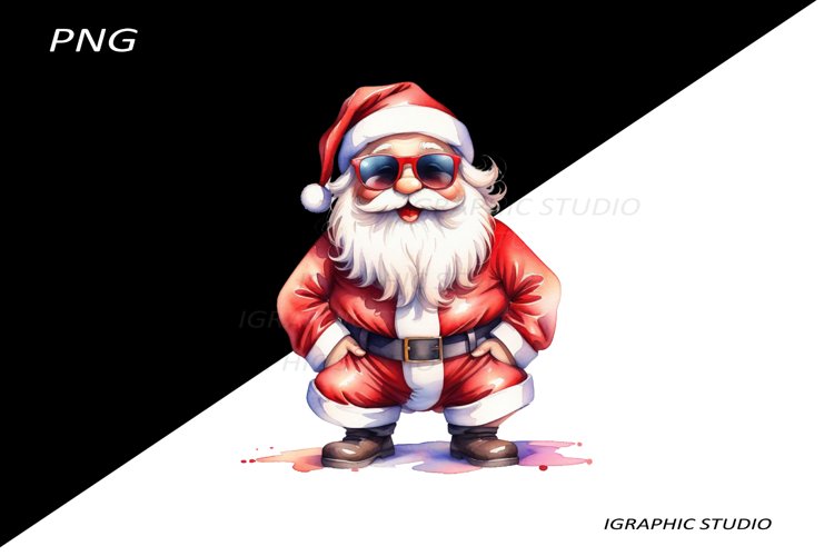 Funny Santa Claus Clipart, Christmas Clipart