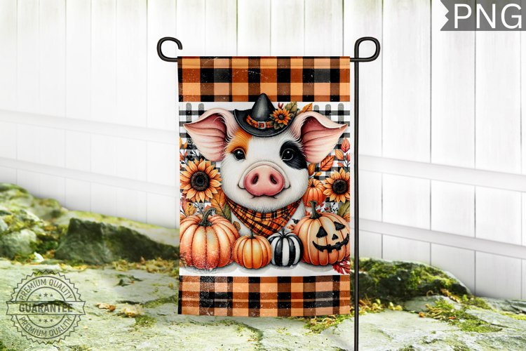 Fall Garden Flag Sublimation - Garden Flag PNG Design