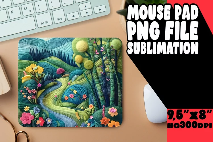 Summer Dream 3D Landscape Mouse Pad