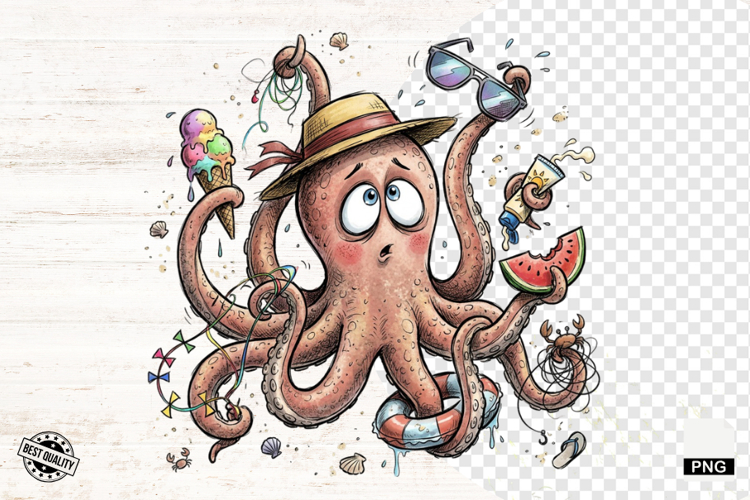Octopus Cartoon Image 13