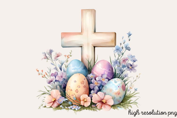 Easter Cross Clipart Image 16