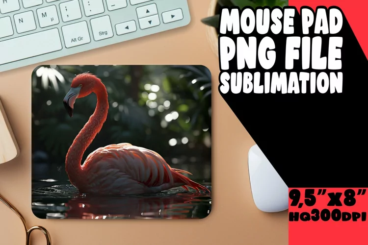 Artistic Mouse Pad with Birds