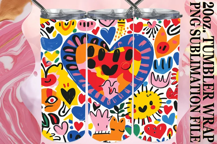 Love's Watercolor Tumbler - 20oz