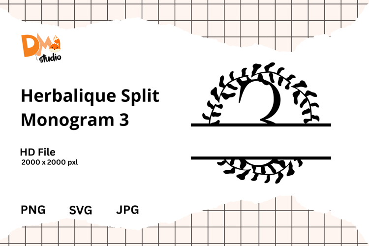 Floral Monogram Letter Svg Image 22