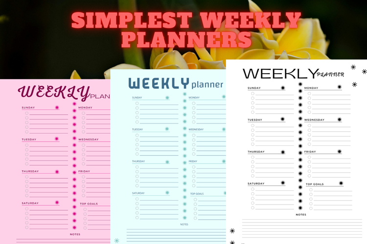 best simplest weekly planner freebie 54,free Weekly planner