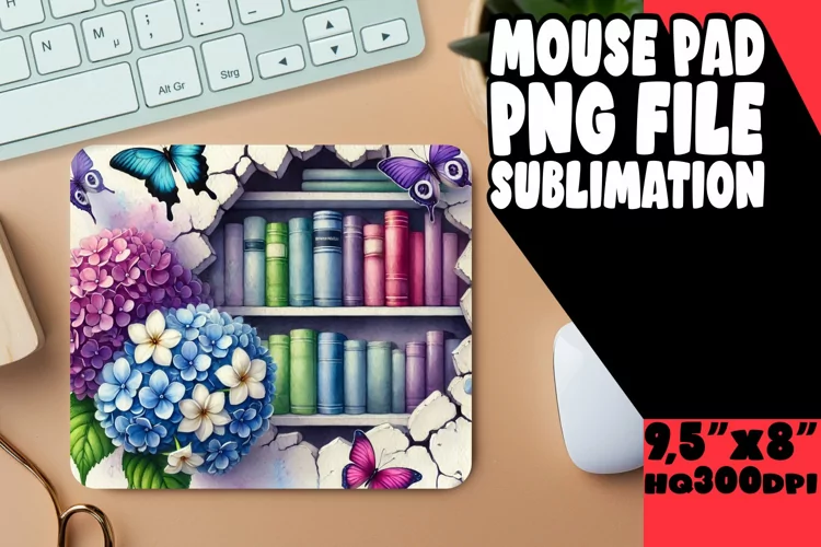 COZY mouse pad Inspirational Art, Books
