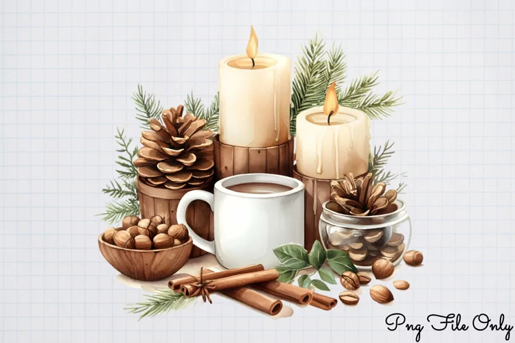 Cozy Christmas Clipart PNG