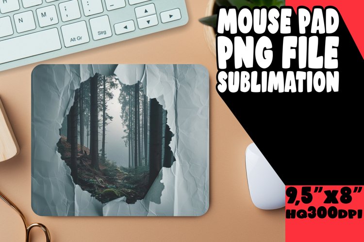 Northern Lights 3D Mousepad Art Sublimation