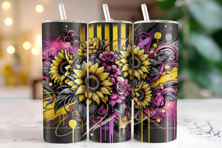 Sunflowers Tumbler Wrap | Sublimation
