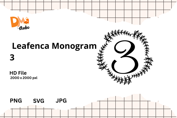 Floral Monogram Letter Svg Image 10