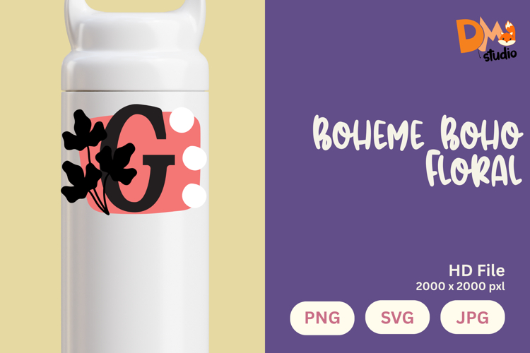 Boho Floral Svg Image 23