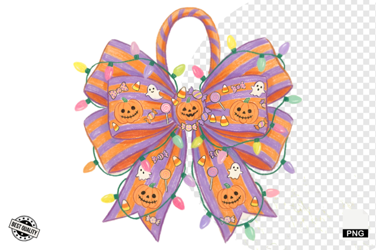 Halloween Bows & Lights Clipart