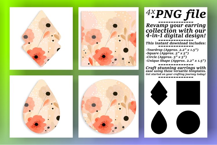 Effortlessly Bohemian: Sublimation Flower Magic example image 1