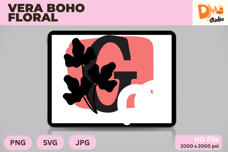Boho Floral Svg Image 16