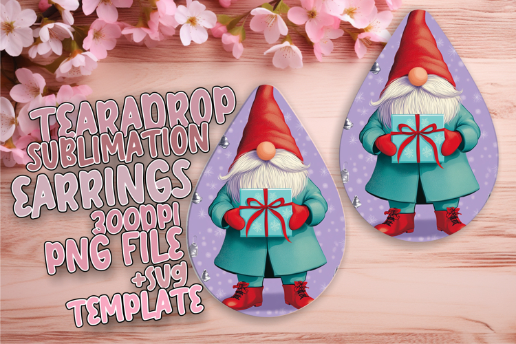 Elegant Teardrop Design for Crafting , Gnome