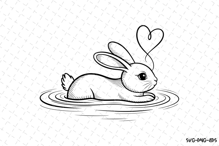 Rabbit Silhouette Image 8