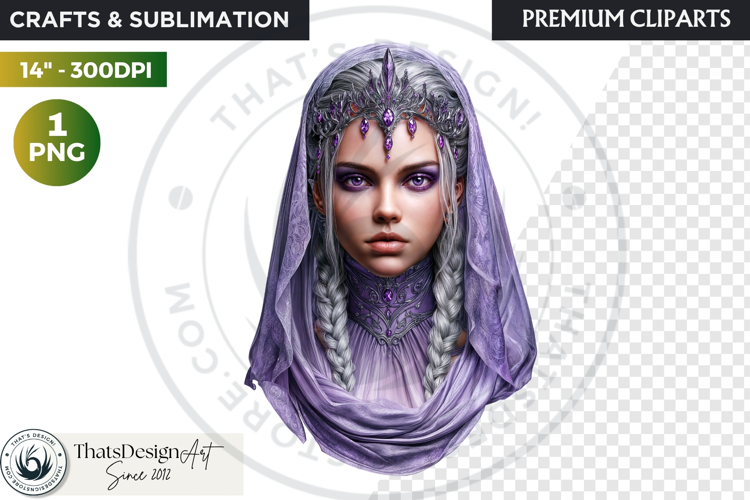 Fantasy Ruler Clipart PNG, Fantasy King & Queen Portrait